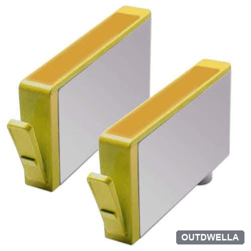 HP 564XL (CN687WN) Yellow High-Yield Remanufactured Ink Cartridge Twin Pack