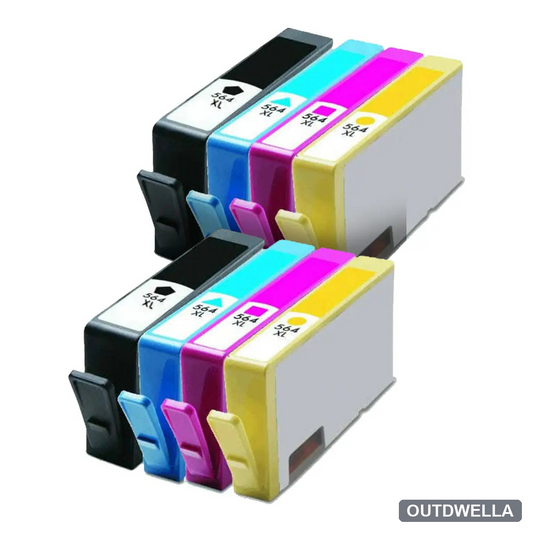 HP 564XL High-Yield Remanufactured Ink Cartridge 8-Pack Combo
