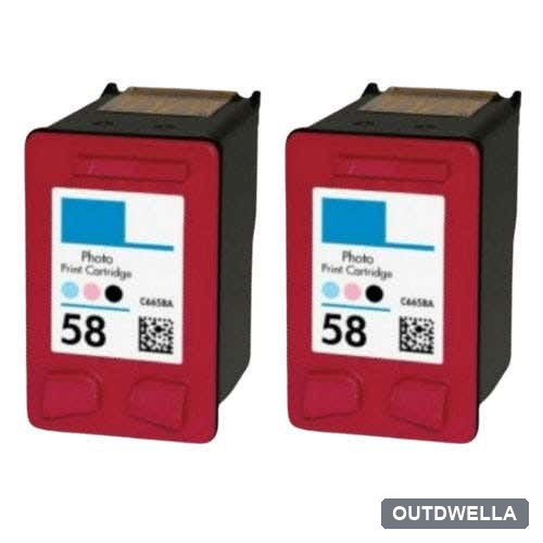 HP 58 Photo (C6658AN) Remanufactured Ink Cartridge Twin Pack