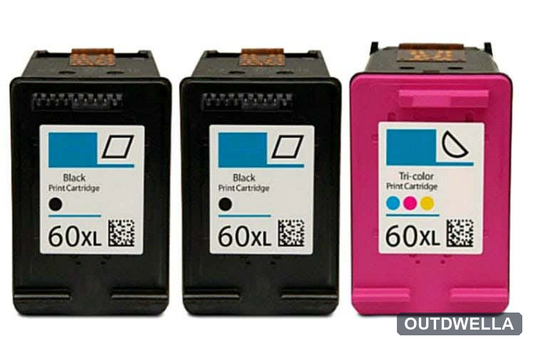 HP 60XL High-Yield Remanufactured Ink Cartridge 3-Pack Combo