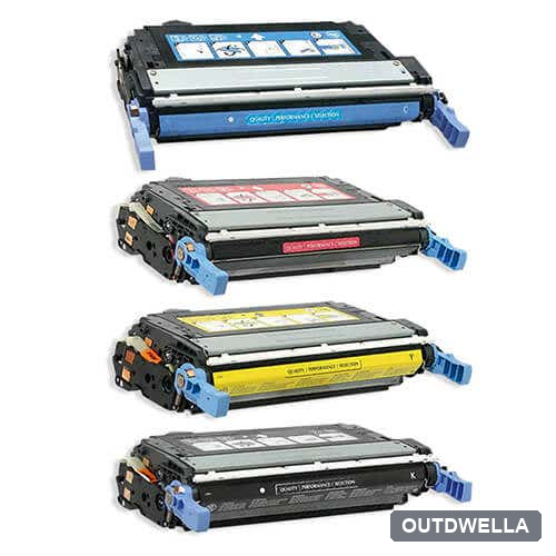 HP 644A Remanufactured Toner Cartridge 4-Pack Combo