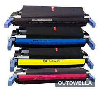 HP 645A Remanufactured Toner Cartridge 4-Pack Combo