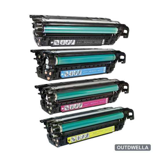 HP 647A & 648A Remanufactured Toner Cartridge 4-Pack Combo