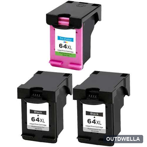 HP 64XL High-Yield Remanufactured 3-Pack Combo