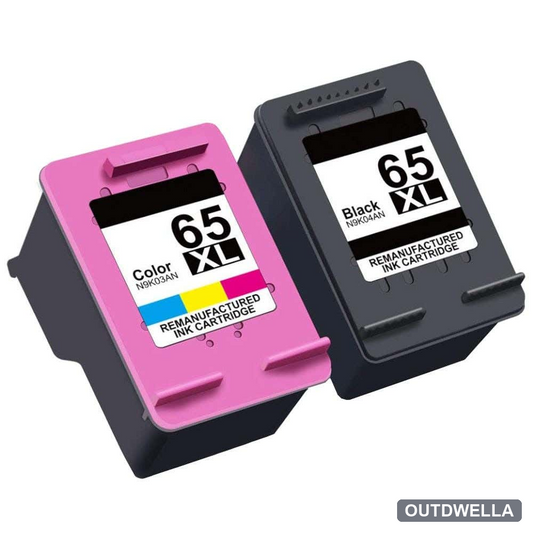 HP 65XL Remanufactured High-Yield Ink Cartridge 2-Pack Combo