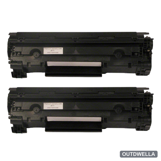 HP 85A (CE285A) Black Jumbo Compatible Toner Cartridge Twin Pack