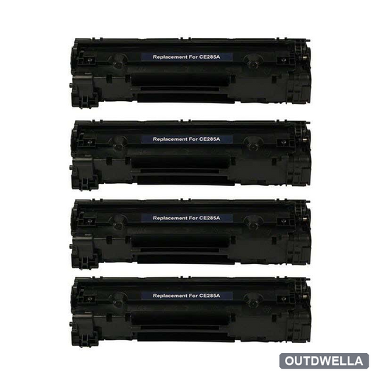 HP 85A (CE285A) Black Standard Compatible Toner Cartridge 4-Pack