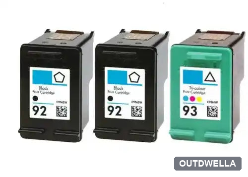 HP 92 & 93 Remanufactured Ink Cartridge 3-Pack Combo