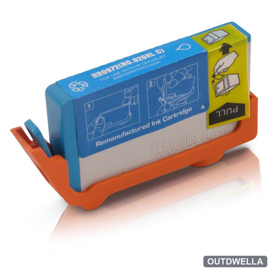HP 920XL (CD972AN) Cyan High-Yield Remanufactured Ink Cartridge