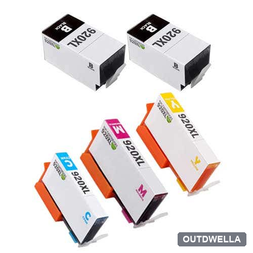 HP 920XL High-Yield Remanufactured Ink Cartridge 5-Pack Combo