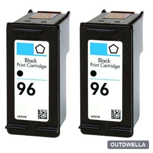 HP 96 Black (C8767WN) Remanufactured High Yield Ink Cartridge Twin Pack