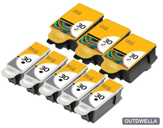 Kodak 30XL High-Yield Compatible Ink Cartridge 8-Pack Combo