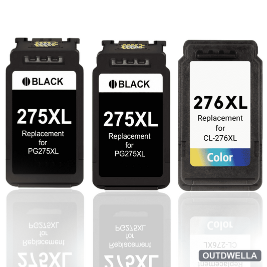 Remanufactured Canon PG-275XL & CL-276XL High Yield Ink Cartridge 3-Piece Combo Pack